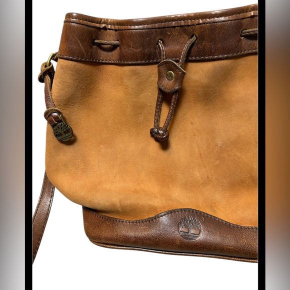 Vintage Timeberland Leather Bucket Bag Made In USA - Picture 2 of 7